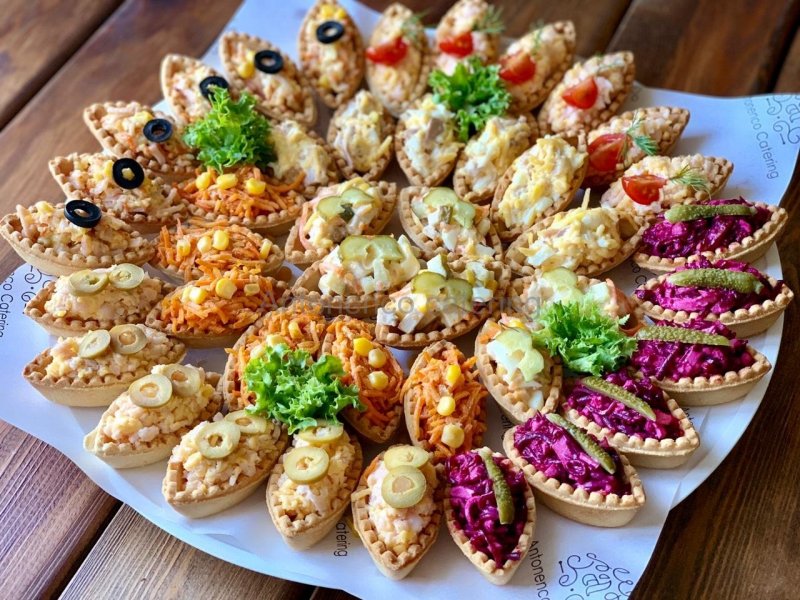 Украшение холодных закусок
