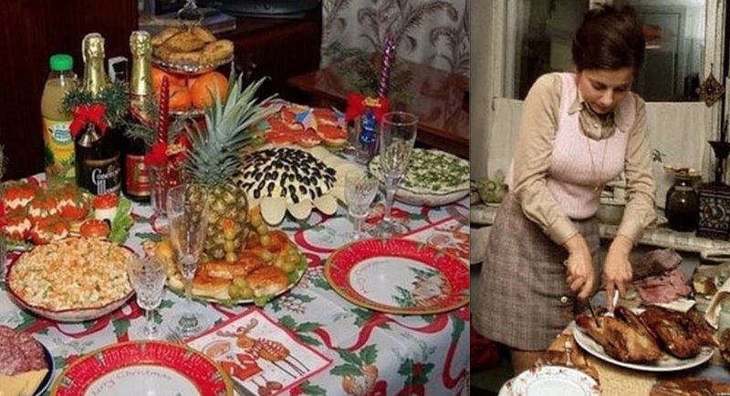 Советский праздничный стол