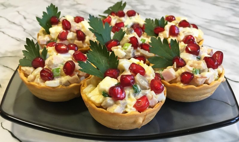 Тарталетки с грибами Курц