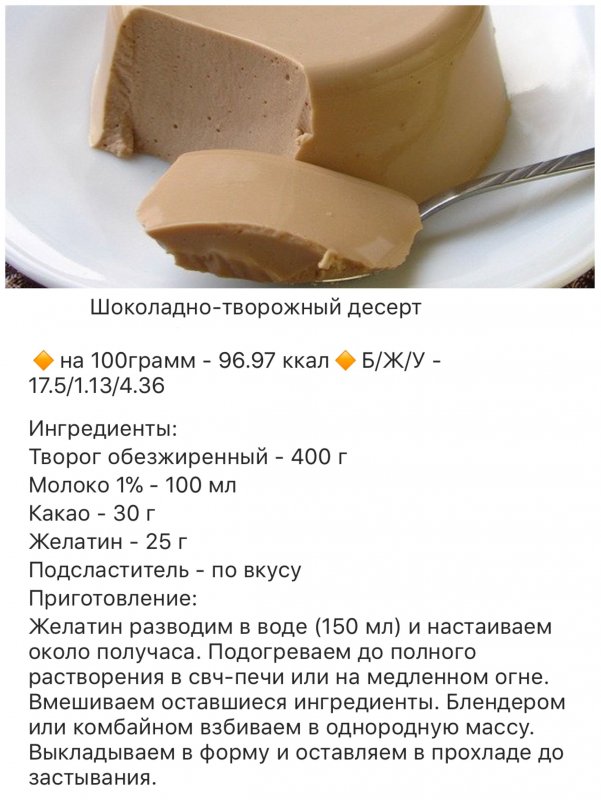 Десерты для похудения