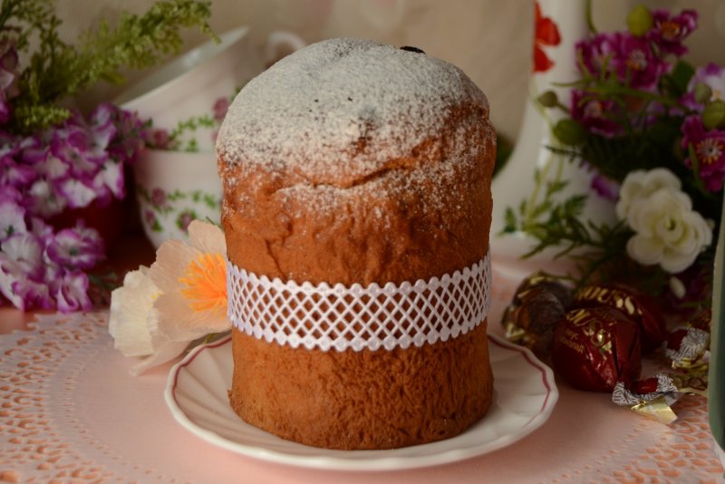 Фудфото Пасхальный кулич