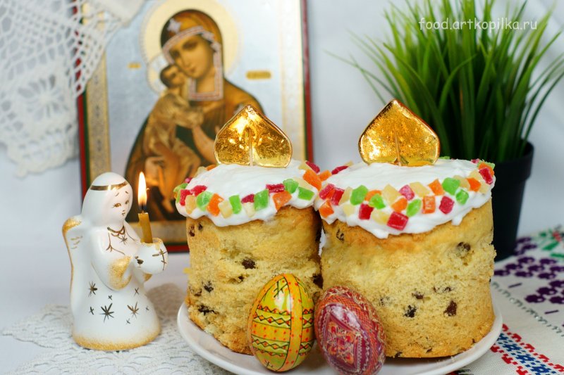 Бездрожжевой кулич Пасхальный