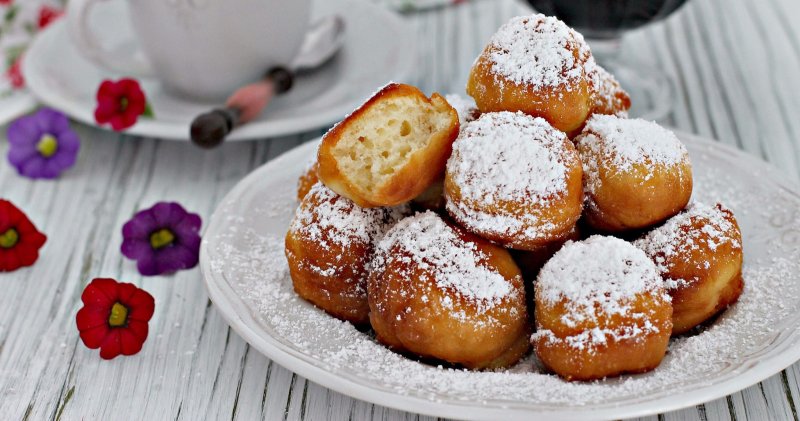 Круглые пончики с начинкой